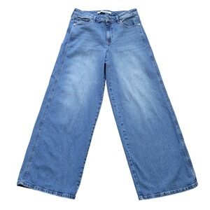 Celebrity Pink Wide Leg High Rise Denim Jean 11/30 Medium Wash